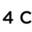 logo of 4C ONLY l more moisture after one wash day, or we'll pay.